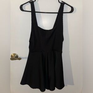 Urban Outfitters Black Flared Mini Dress Romper